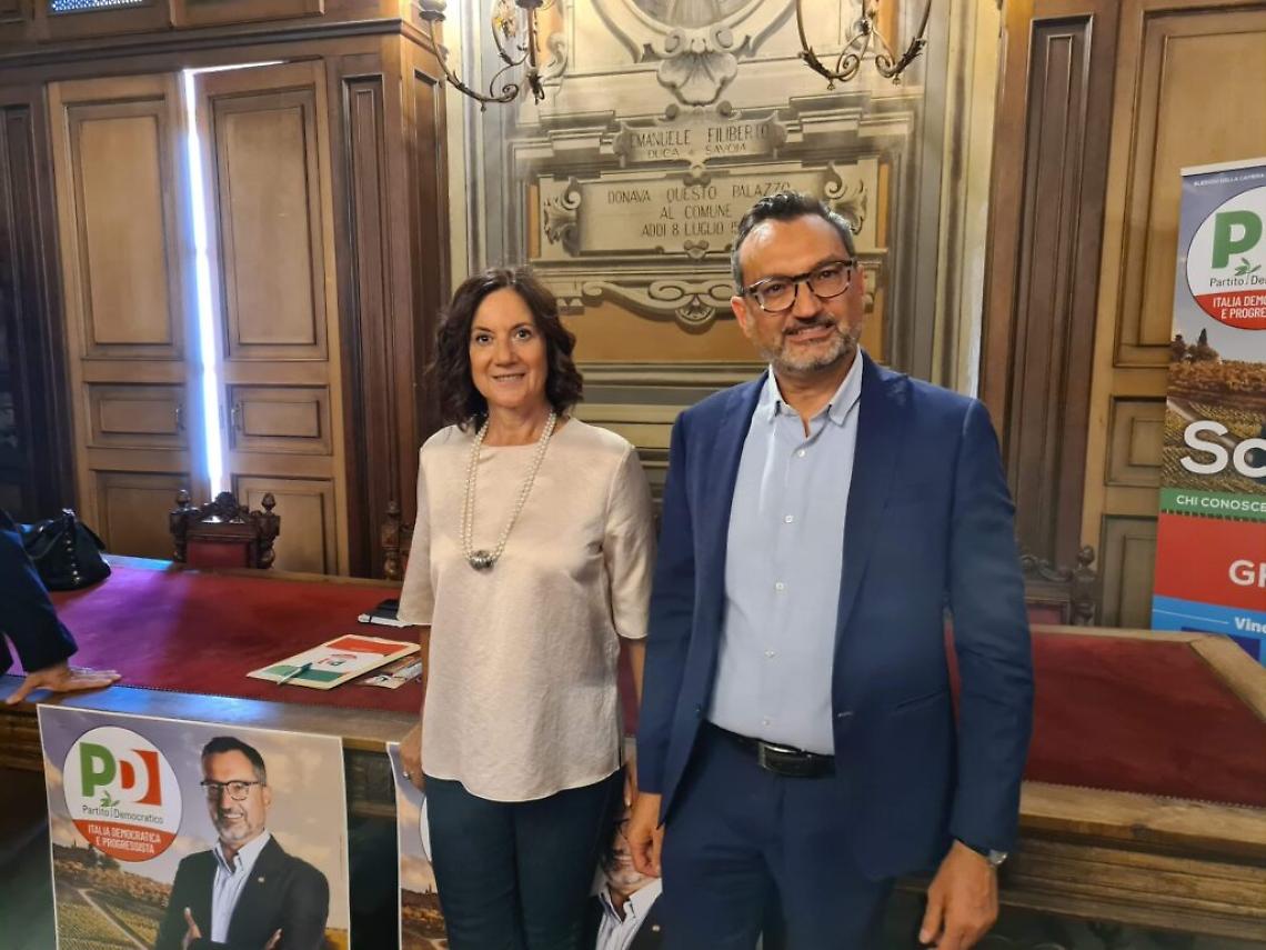 ornella lovisolo e andrea ghignone pd