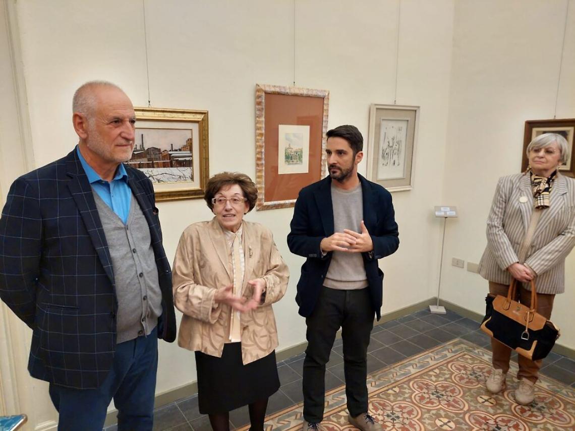 Faussone Marida inaugurazione mostra Asti piccola citt&agrave;
