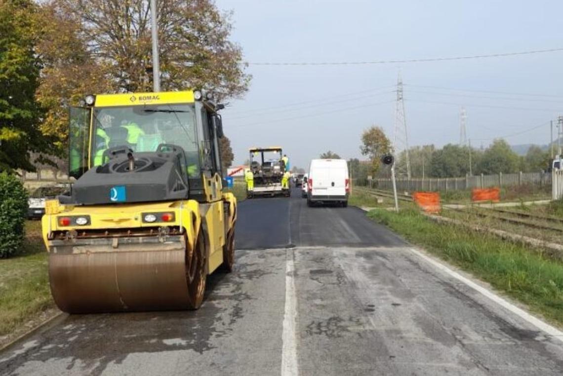 lavori di asfaltatura sp 458