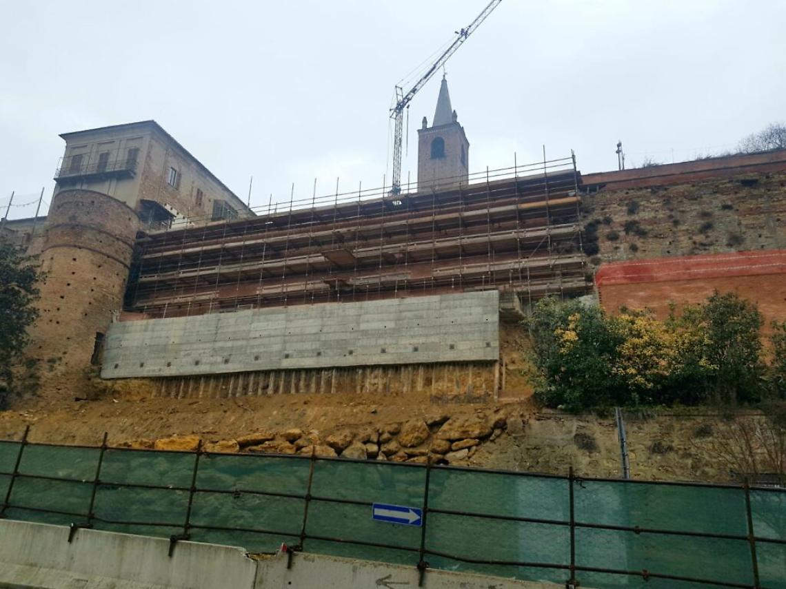 Cantiere muraglione Moncalvo