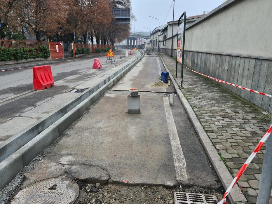 pista ciclabile corso gramsci