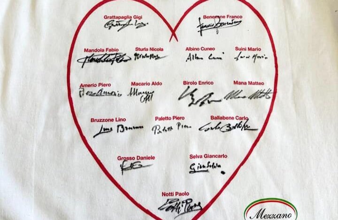 felpa edizione limitata bocce autografata