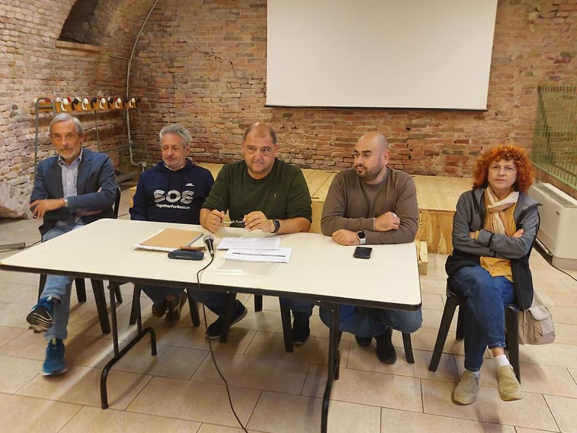 conferenza stampa marcia dei sindacati