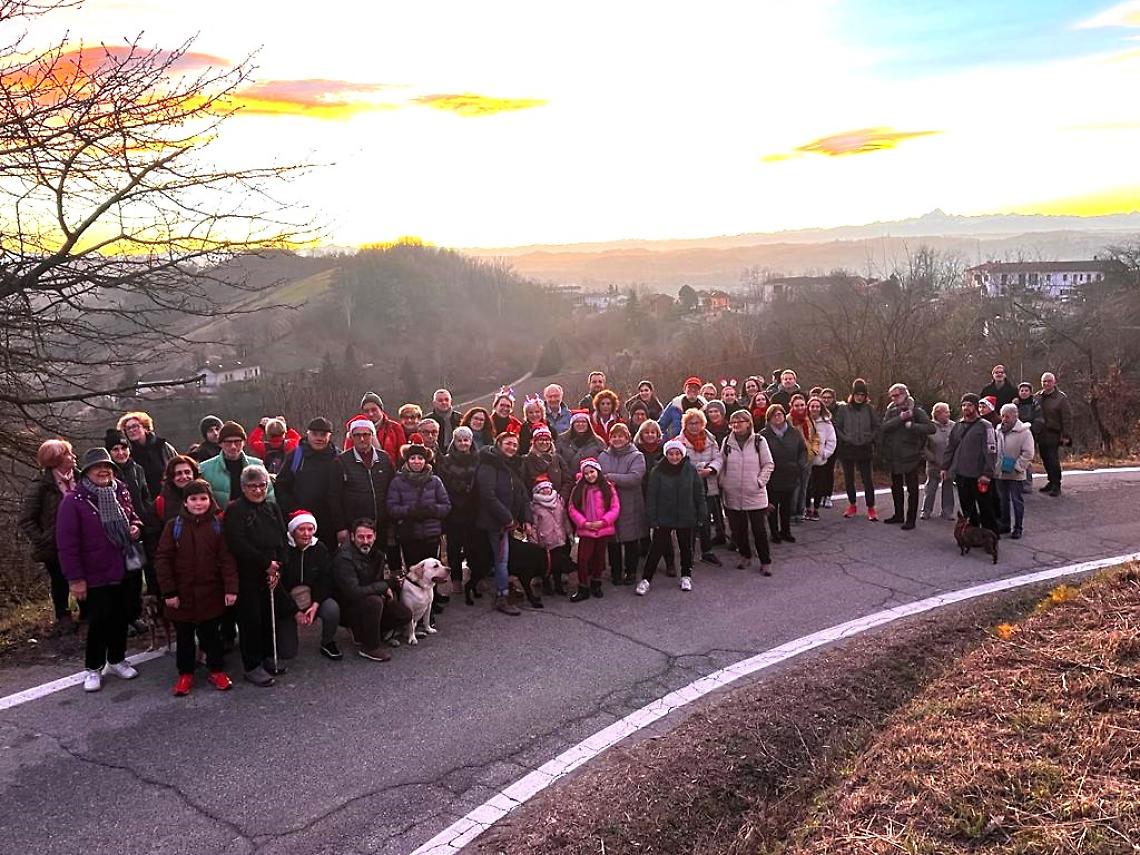 Un gruppo di partecipanti alla camminata