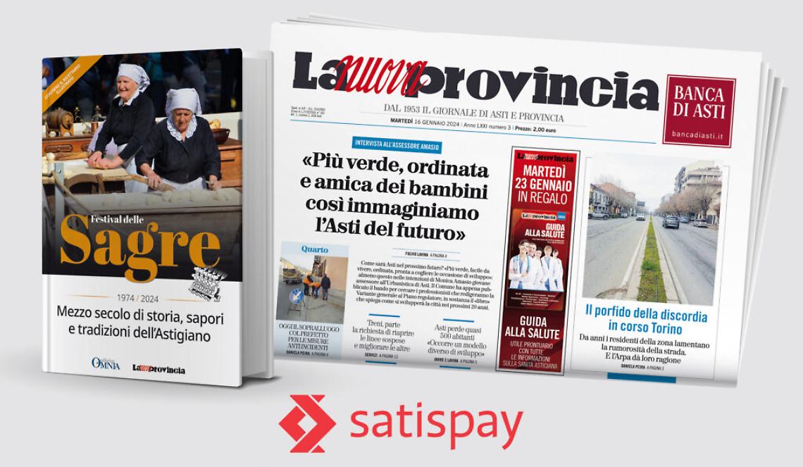 libro sagre giornale satispay