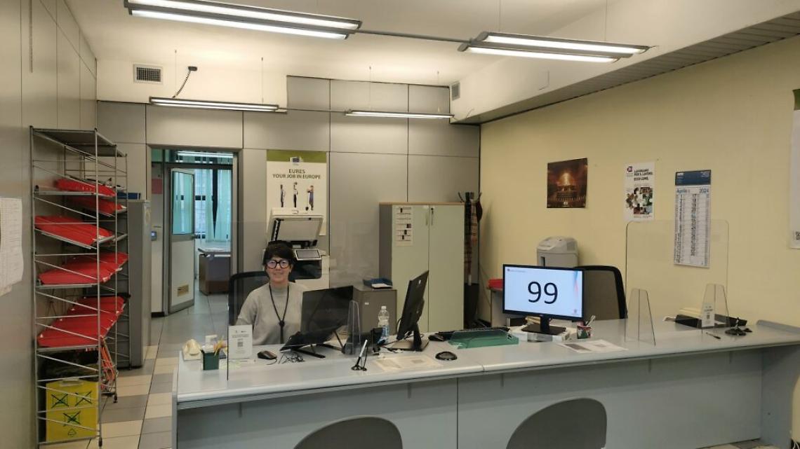 Centro impiego area accoglienza
