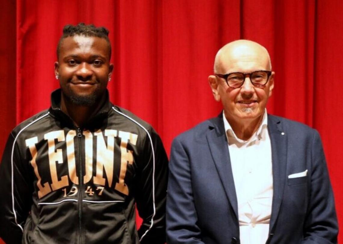 Etinosa Oliha con Carlo Bosticco della Format