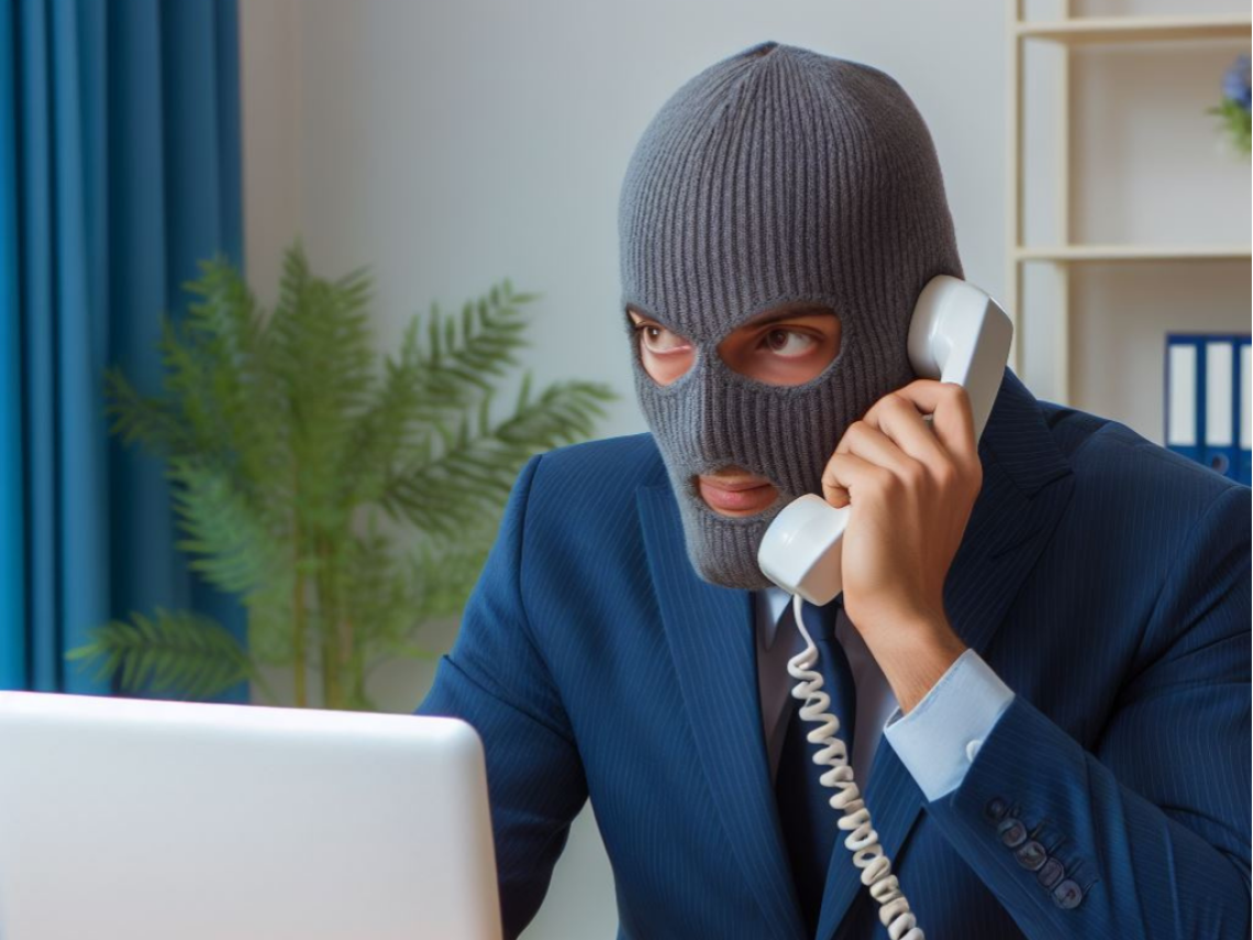 truffatore al telefono