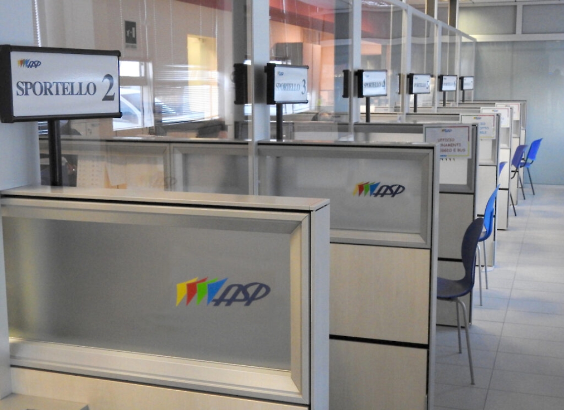 chiusure sportelli Asp periodo natalizio
