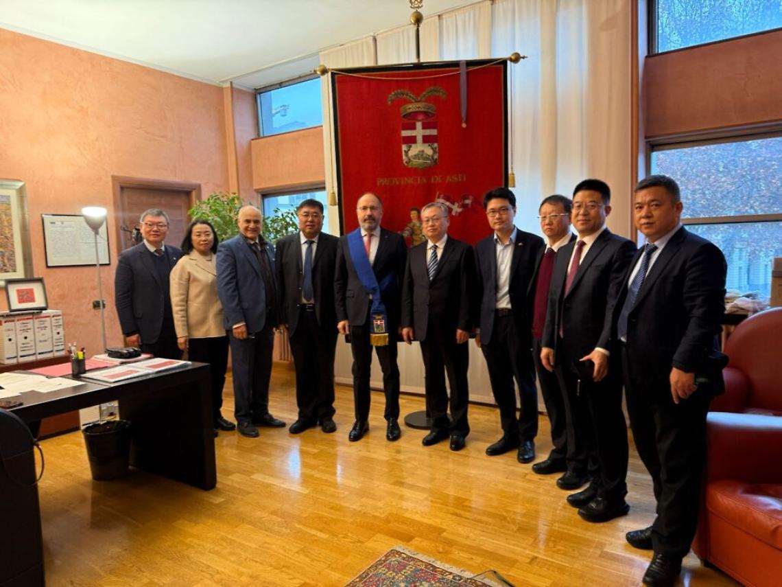 Asti il sindaco Rasero accoglie una delegazione cinese di Taiyuan
