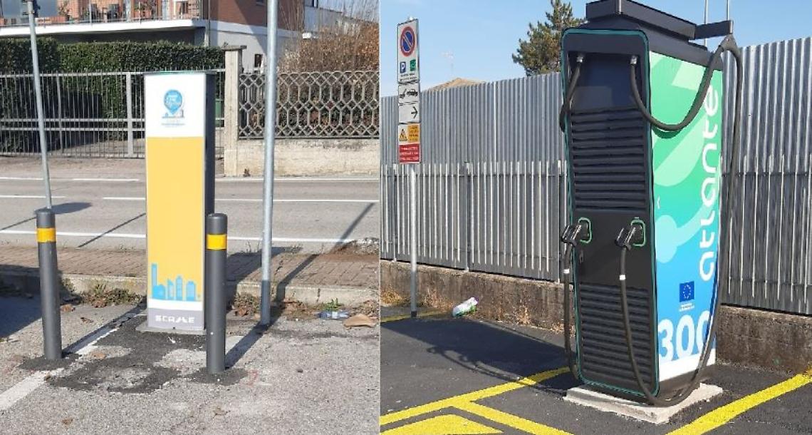 Colonnine ricarica Villanova d'Asti