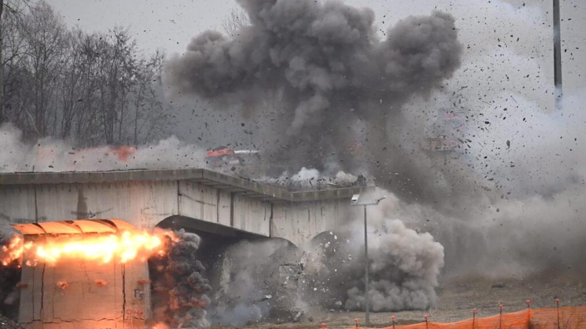 Demolizione ponte Rochetta Tanaro