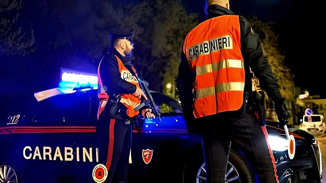 Posto di blocco dei carabinieri 