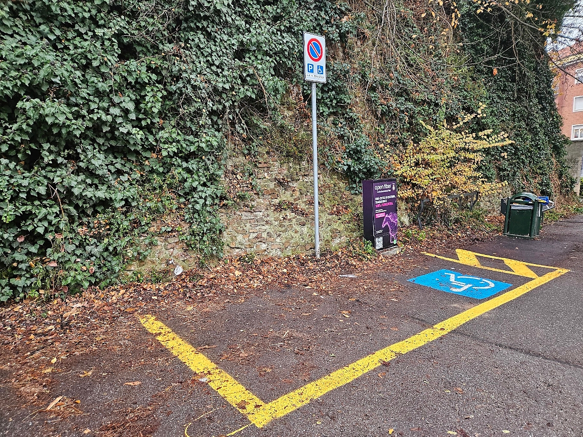 Stallo giallo per disabili