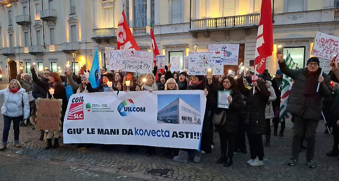 Konecta, scatta l'ora dello sciopero: domani il presidio a Torino