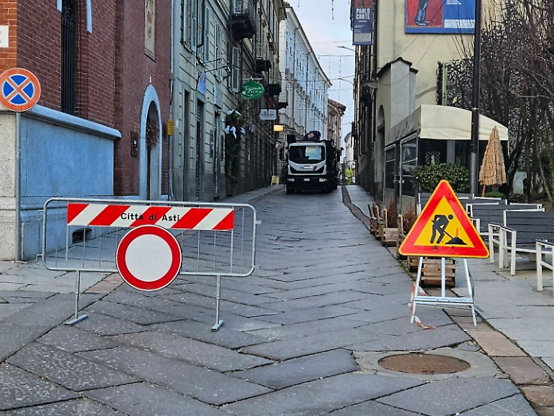 Corso Alfieri chiusa per cantiere