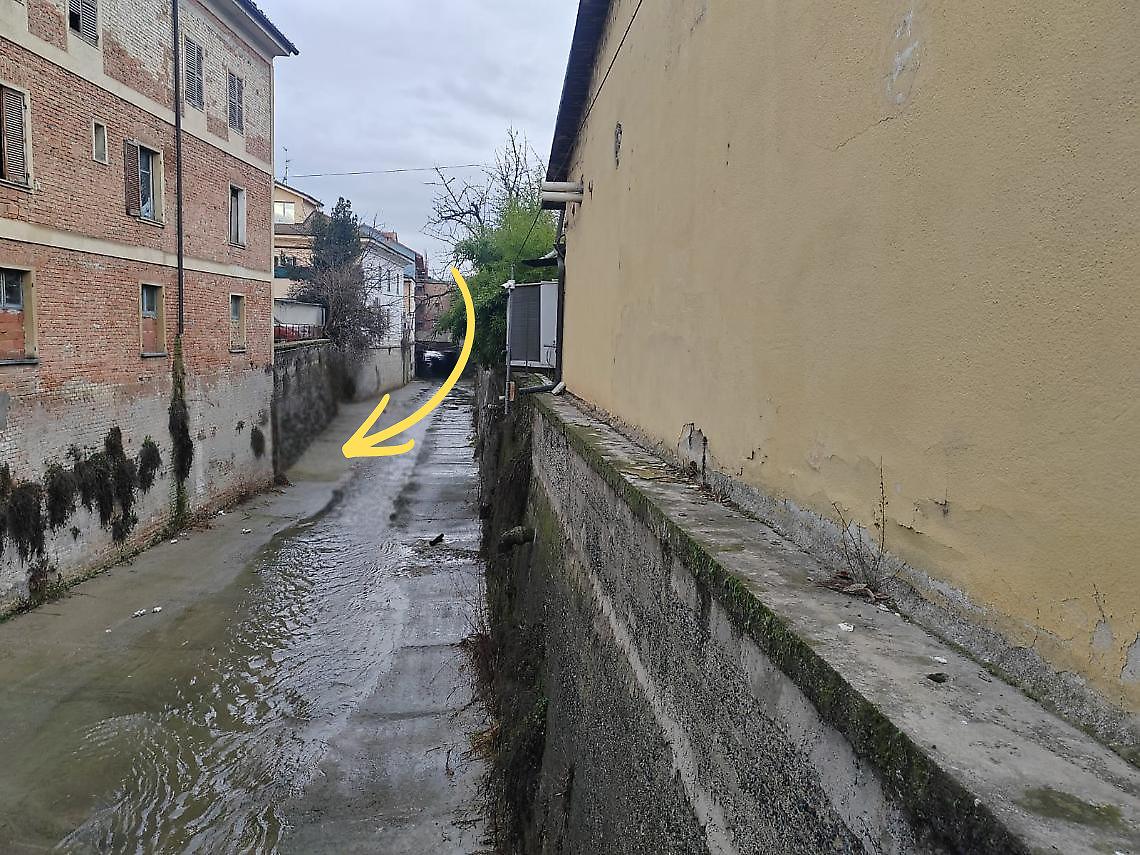 Il punto in cui &egrave; stato ritrovato il corpo di Zoe