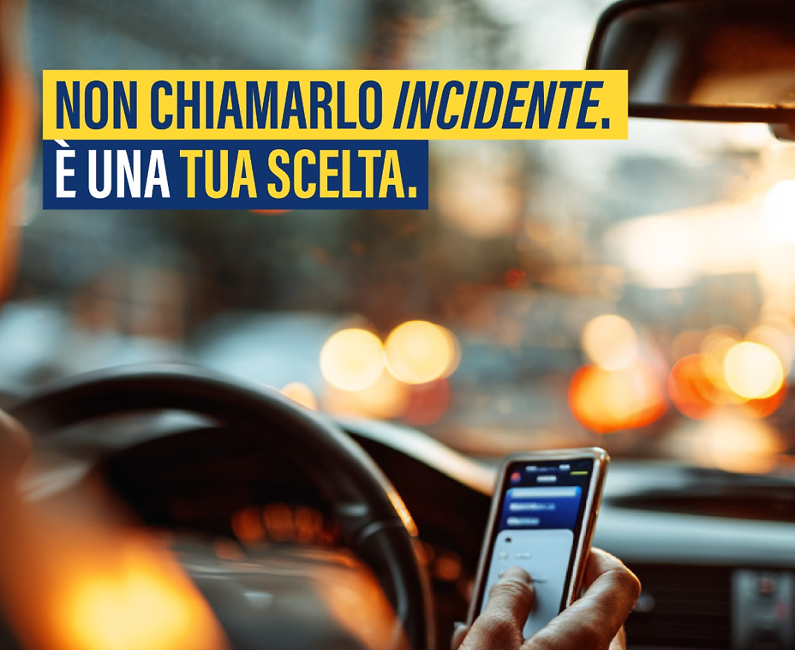 Sicurezza stradale, la campagna ACI: &ldquo;Non chiamarlo incidente. &Egrave; una tua scelta&rdquo;