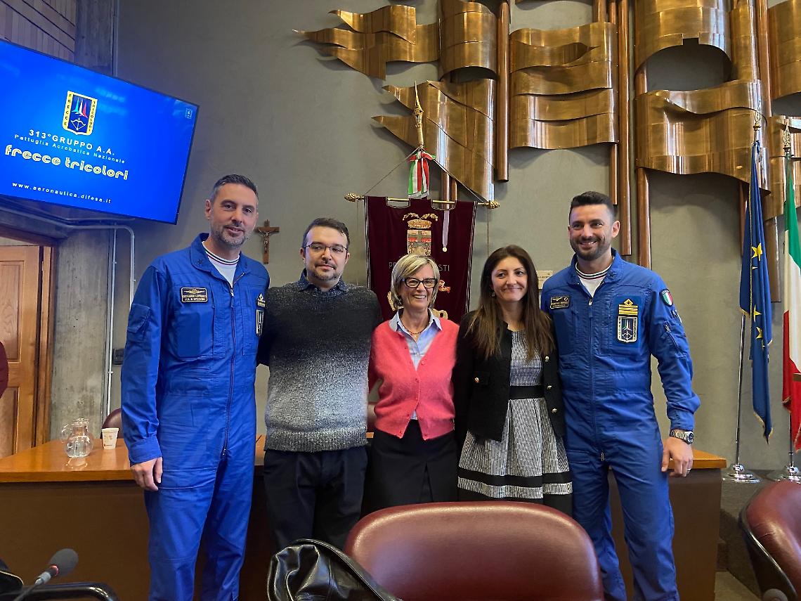 Le Frecce Tricolori ad Asti: l'incontro con gli studenti dell'Istituto Castigliano 