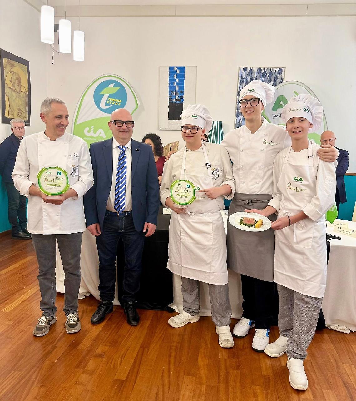 Gli studenti dell&rsquo;Alberghiero di Agliano Terme e Asti vincono il concorso Agrichef CIA