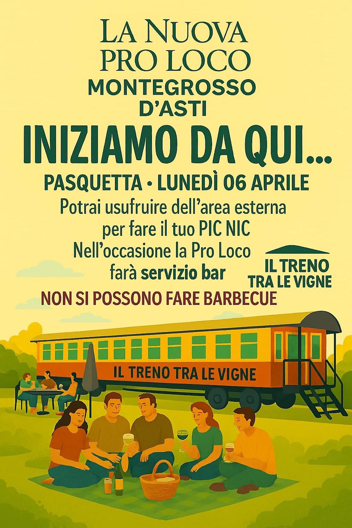 PicNic al Treno tra le Vigne a Montegrosso d'Asti