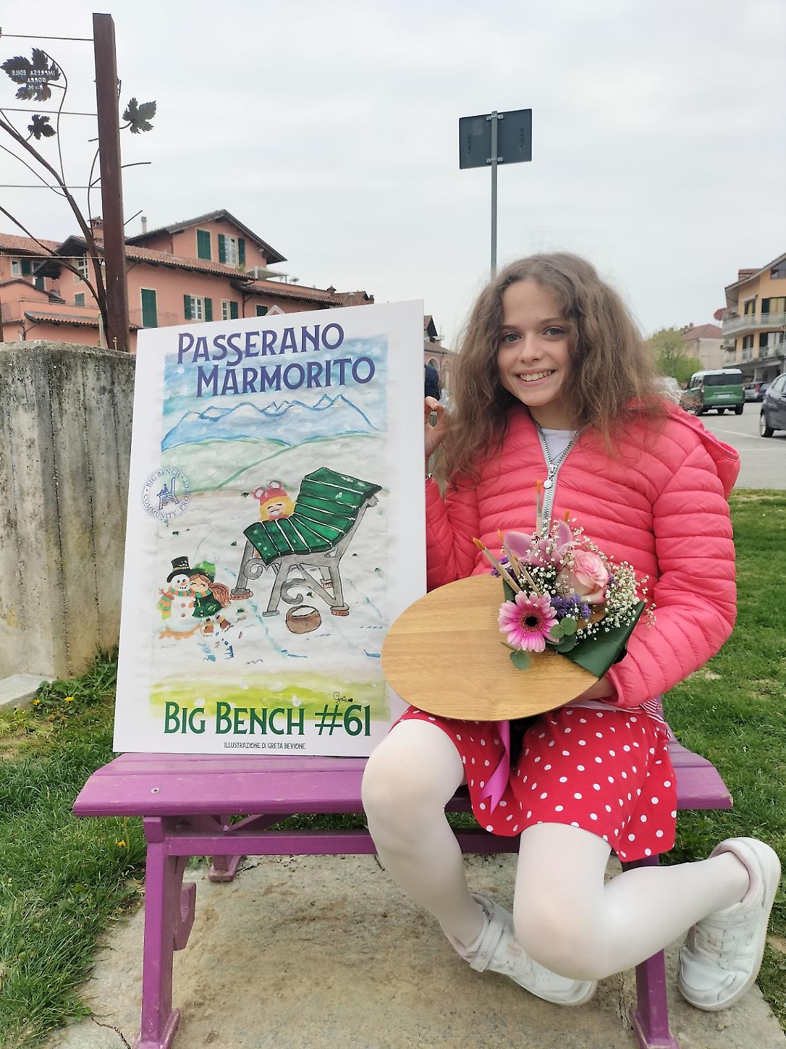 Greta Bevione premiata all&rsquo;Art Challenge delle Big Bench