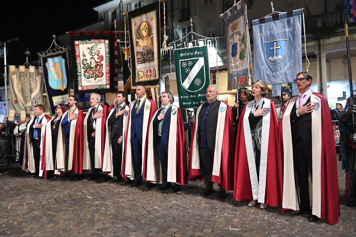 Il giuramento dei rettori del Palio a maggio 2025
