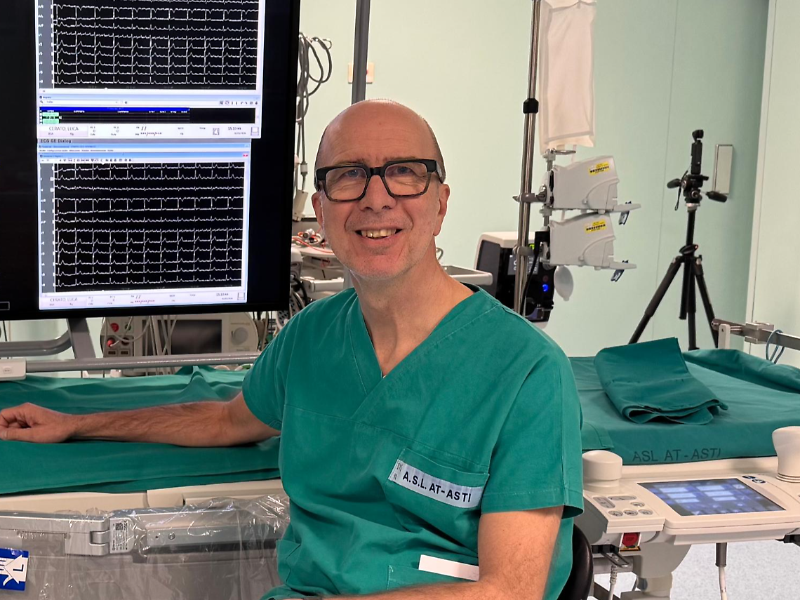 Il professor Marco Scaglione, direttore della Struttura complessa di Cardiologia all&rsquo;Asl di Asti