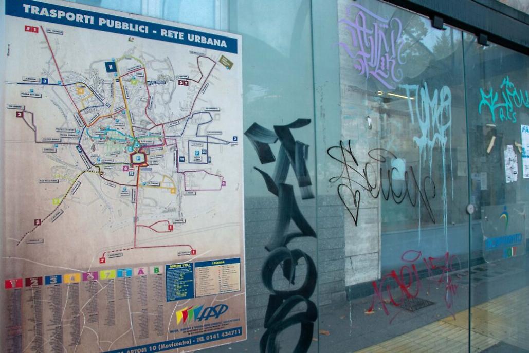 Viale Partigiani ad Asti