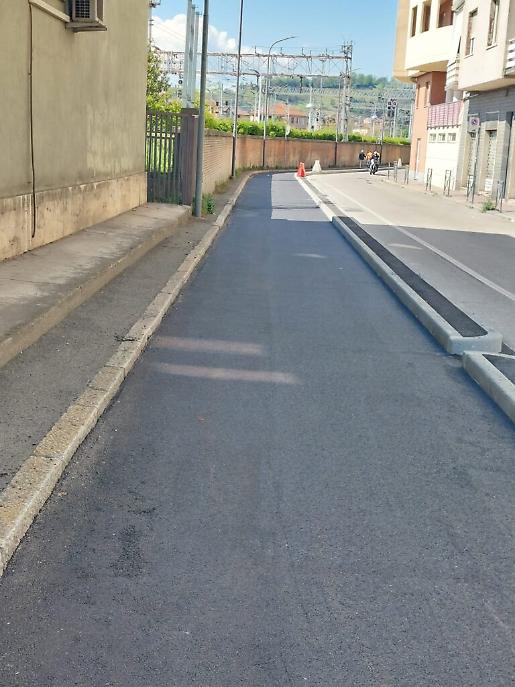 Asfaltata la pista ciclabile di corso Gramsci4