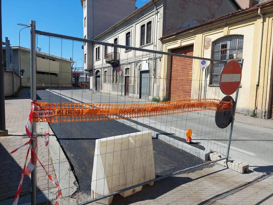 Asfaltata la pista ciclabile di corso Gramsci5