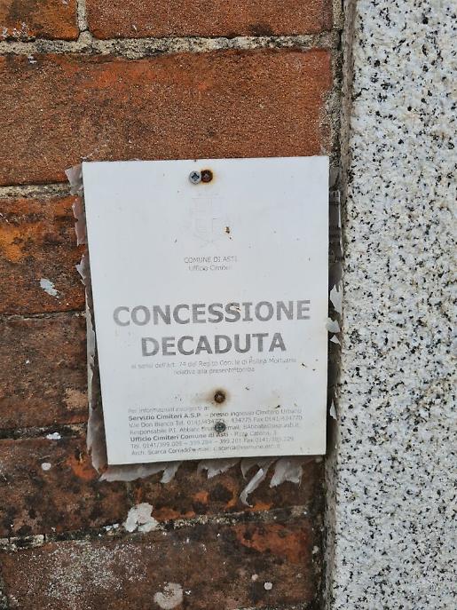 Cimitero di Asti Nuovo Scomparto 1 agosto 202312