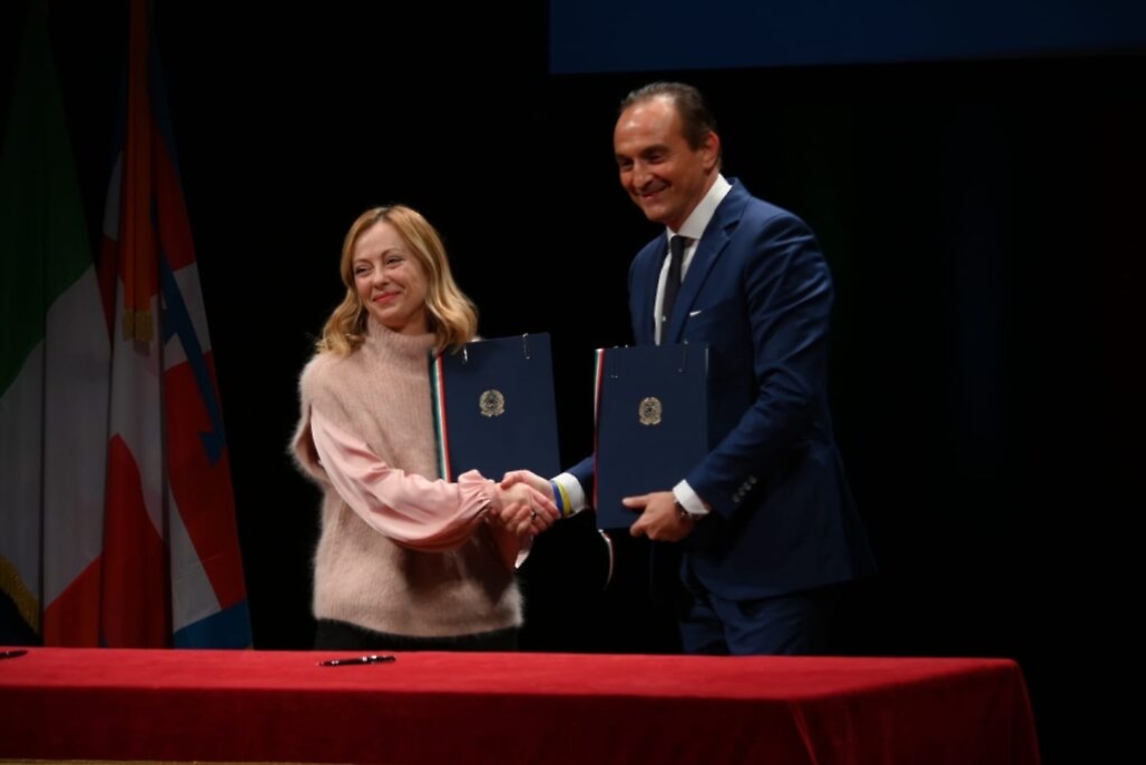 Giorgia Meloni al Teatro Alfieri