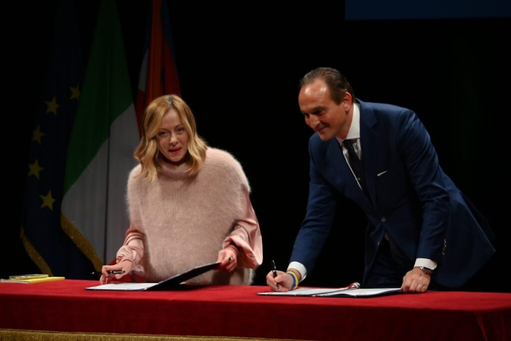 Giorgia Meloni al Teatro Alfieri