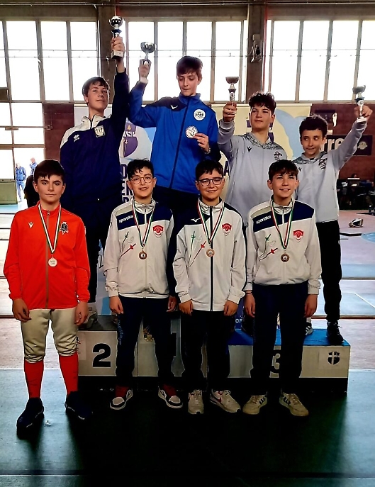 podio fioretto cat ragazzi