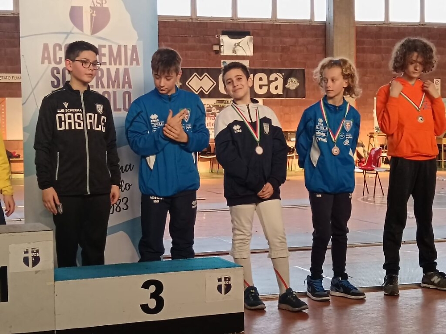 podio spada giovanissimi Bonanni