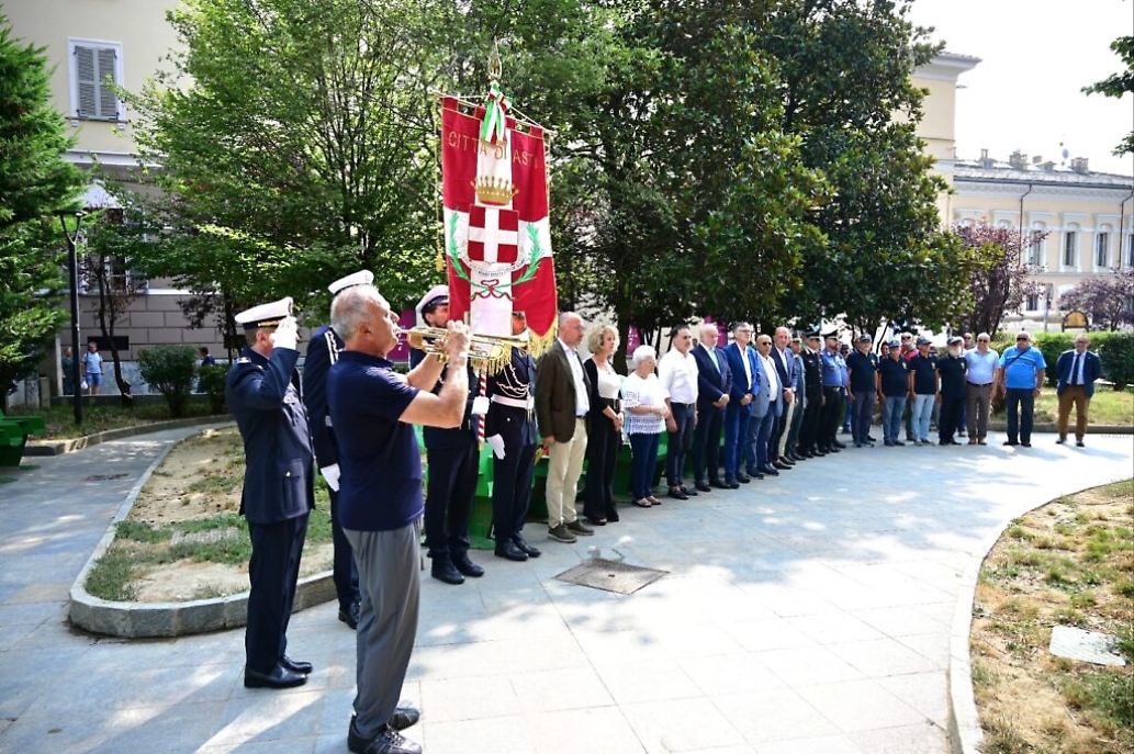 Commemorazione ad Asti per Mauro Alganon