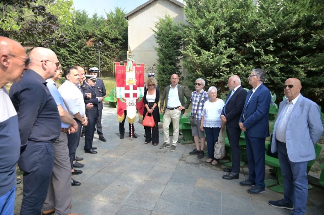 Commemorazione ad Asti per Mauro Alganon