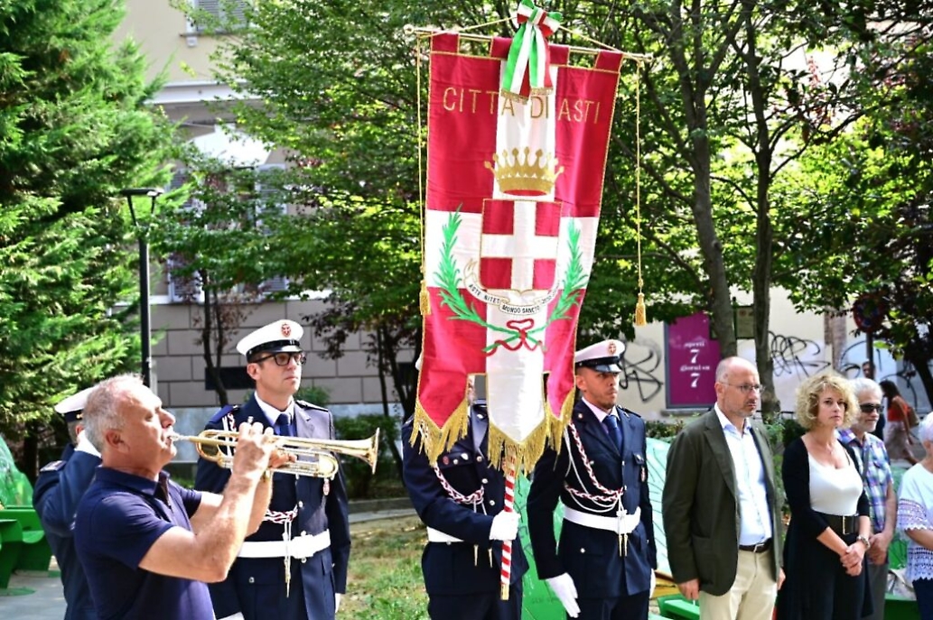 Commemorazione ad Asti per Mauro Alganon