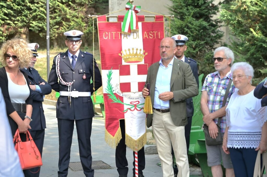 Commemorazione ad Asti per Mauro Alganon