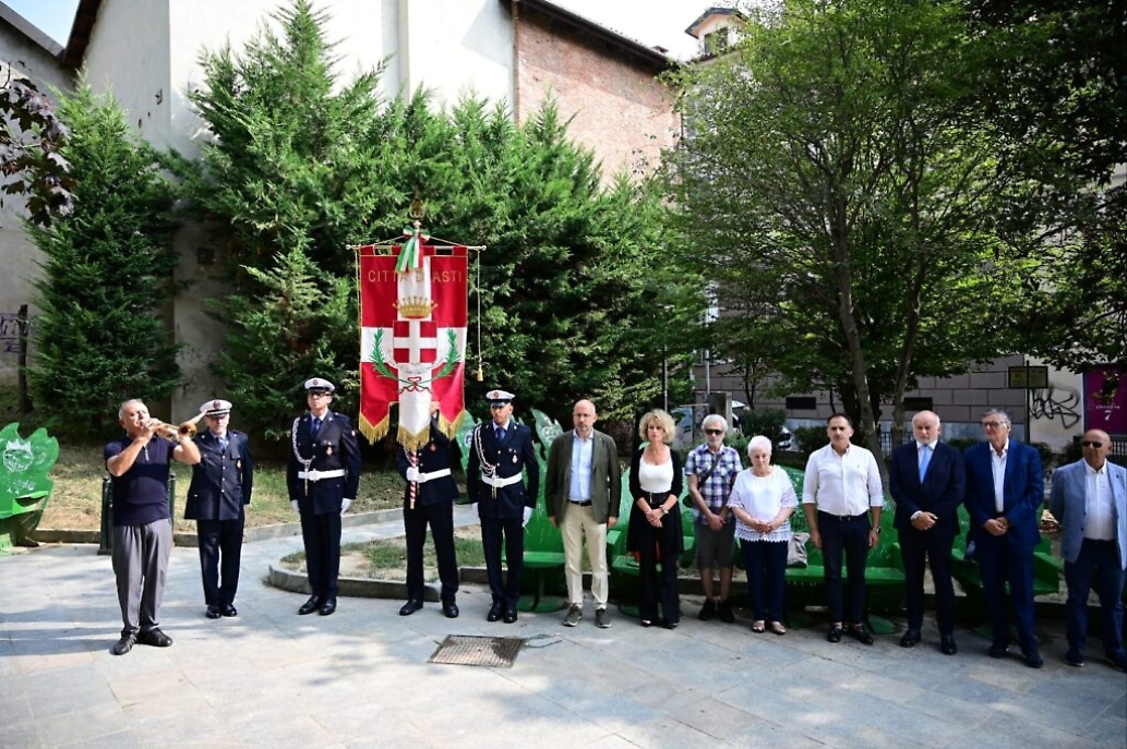 Commemorazione ad Asti per Mauro Alganon
