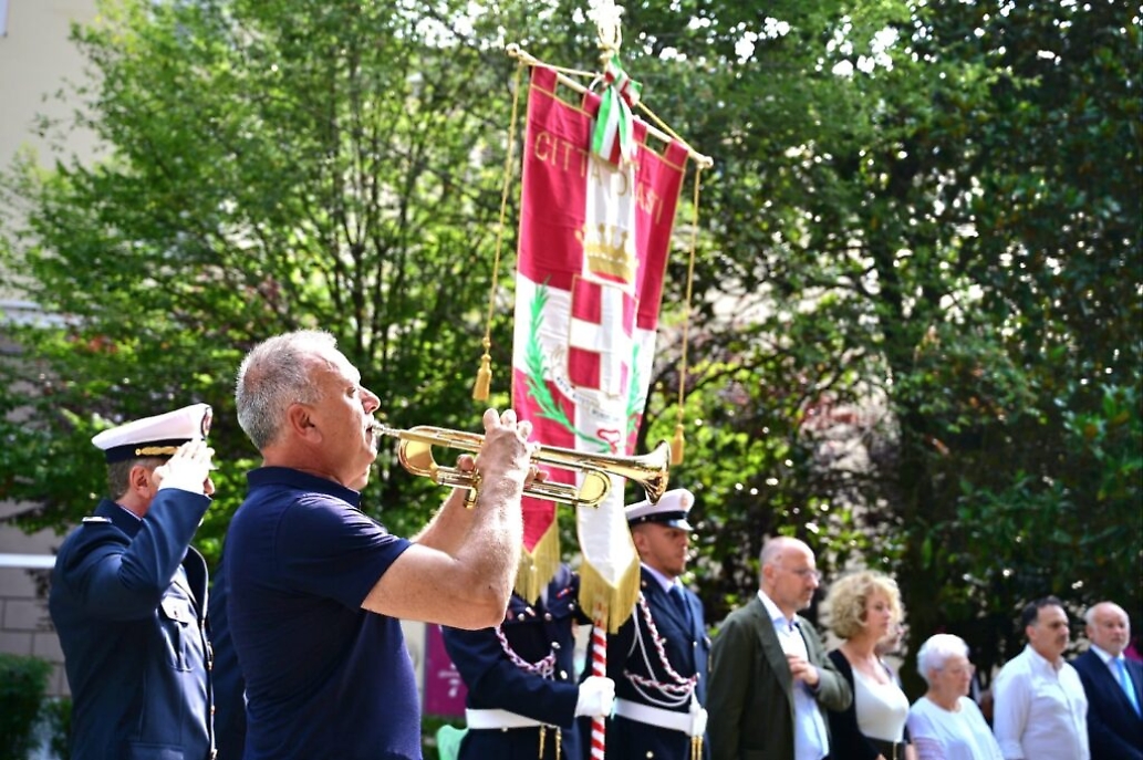 Commemorazione ad Asti per Mauro Alganon