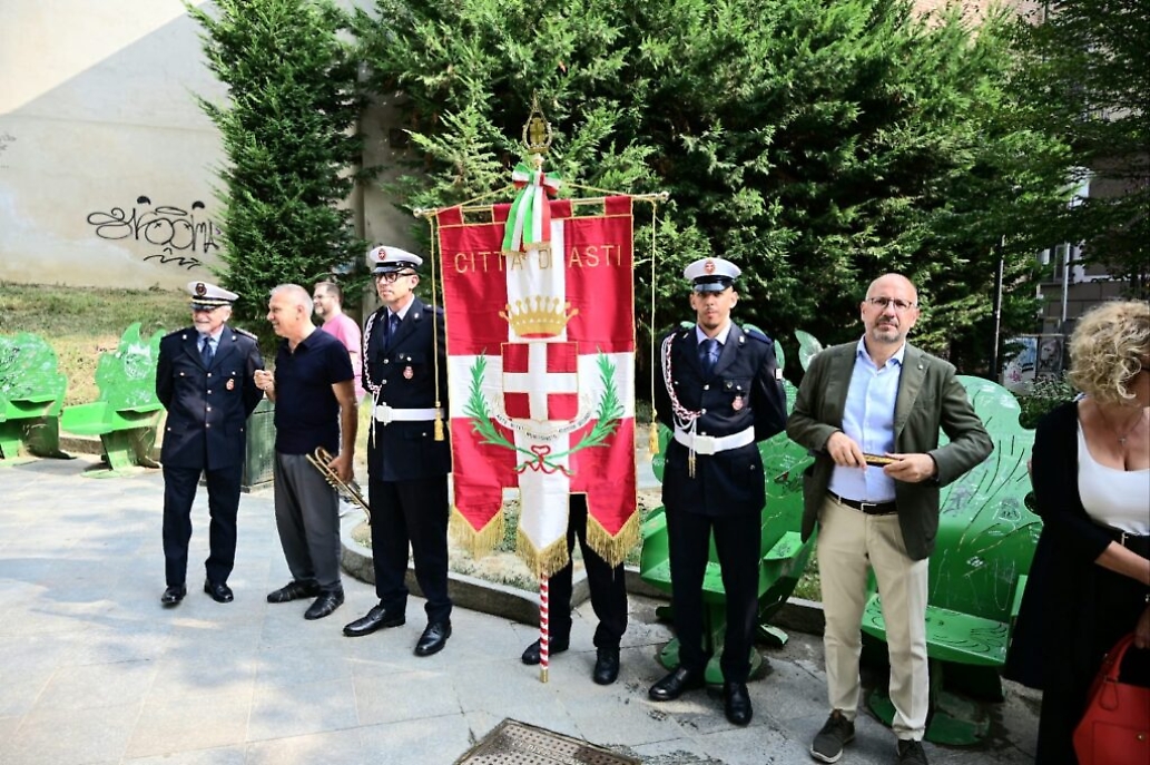 Commemorazione ad Asti per Mauro Alganon