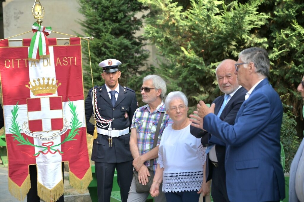 Commemorazione ad Asti per Mauro Alganon