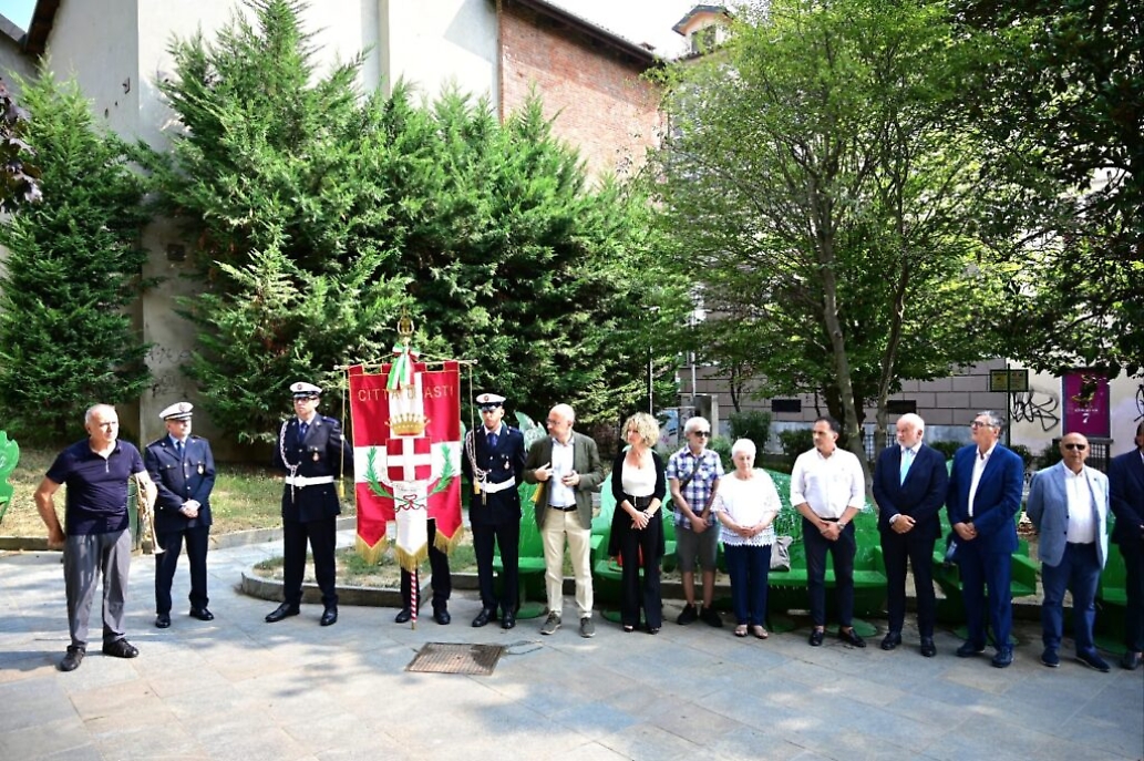 Commemorazione ad Asti per Mauro Alganon