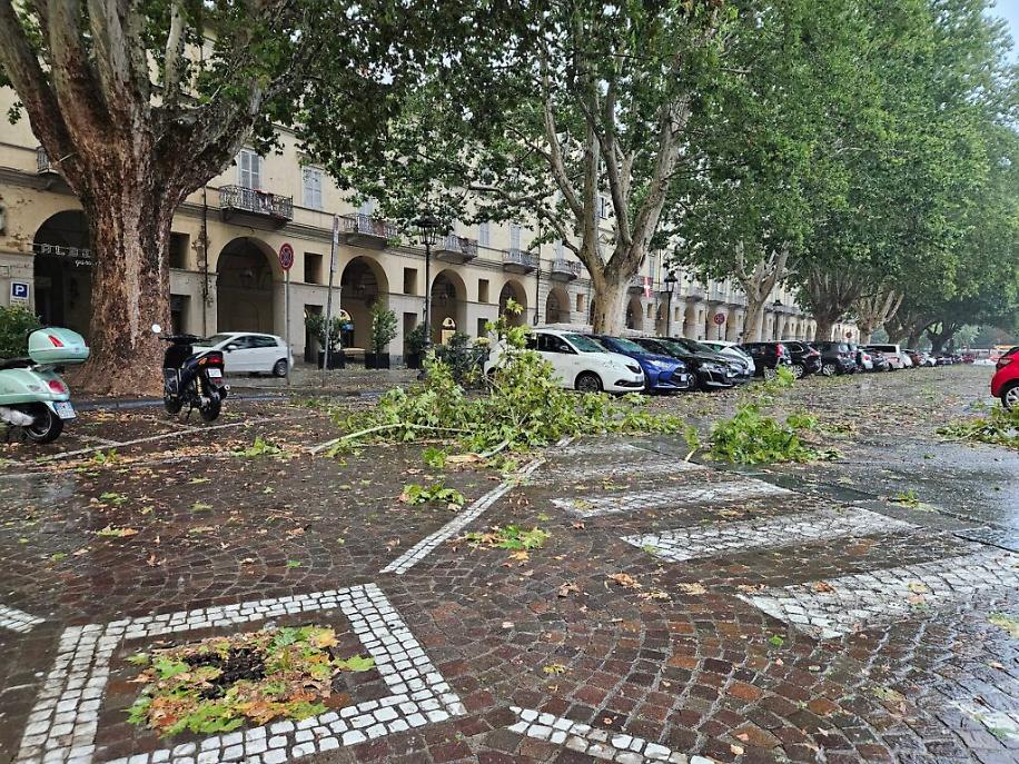 nubifragio del agosto ad Asti