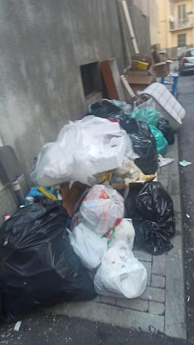 Rifiuti abbandonati in via Malta ad Asti