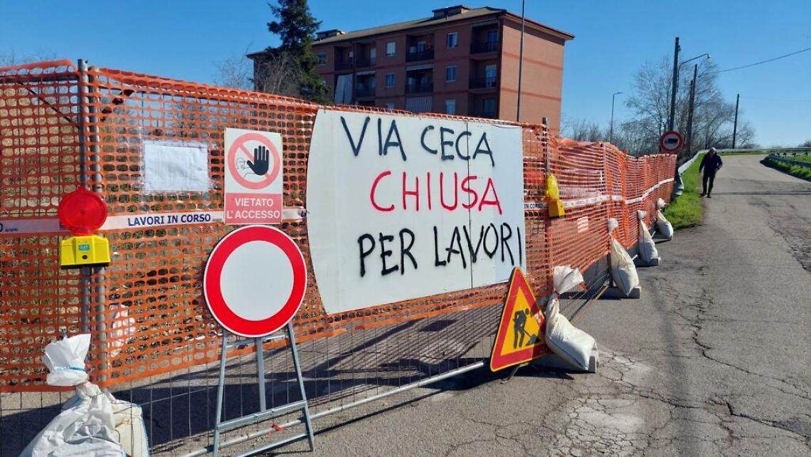 Cantiere in via Ceca