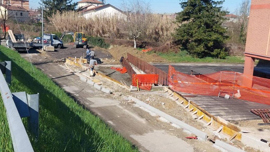 Cantiere in via Ceca