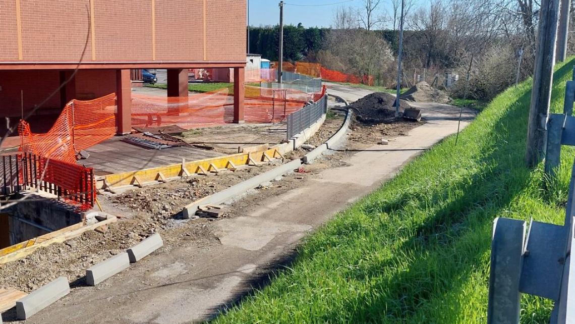 Cantiere in via Ceca